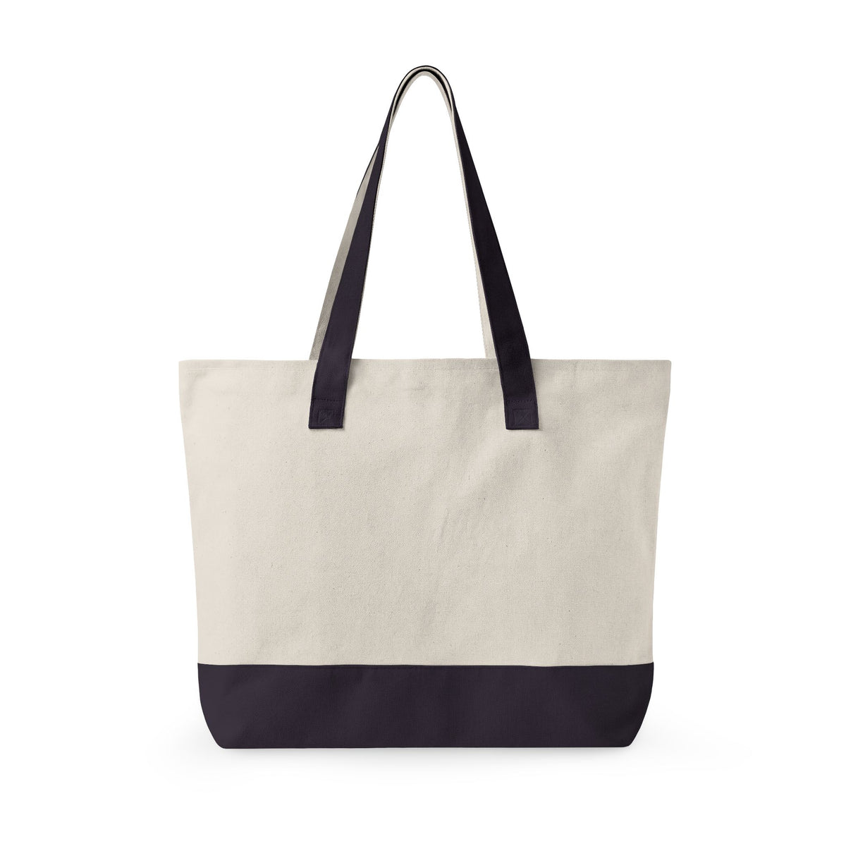 Vacay Tennis Palm Canvas Tote — Zippered Tennis Bag