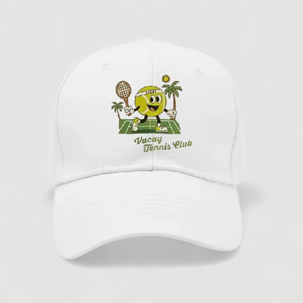 VACAY TIME KIDS TENNIS CAP - WHITE *SALE*