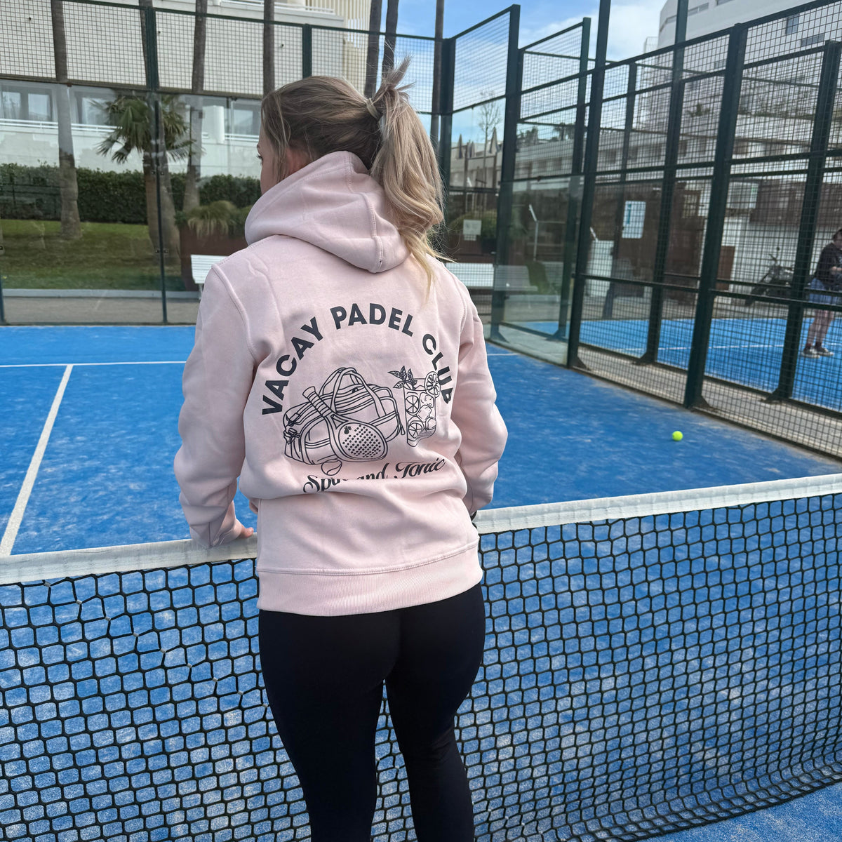 Spin & Tonic Padel Unisex Hoodie - Red Clay