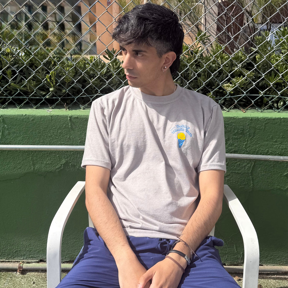 Ice Cream Tennis Tee Unisex - Graphite *SALE*