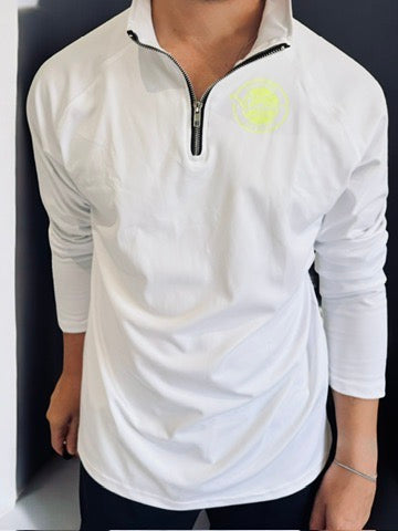 PERFORMANCE 1/4 ZIP ACE TOP - WHITE *SALE*