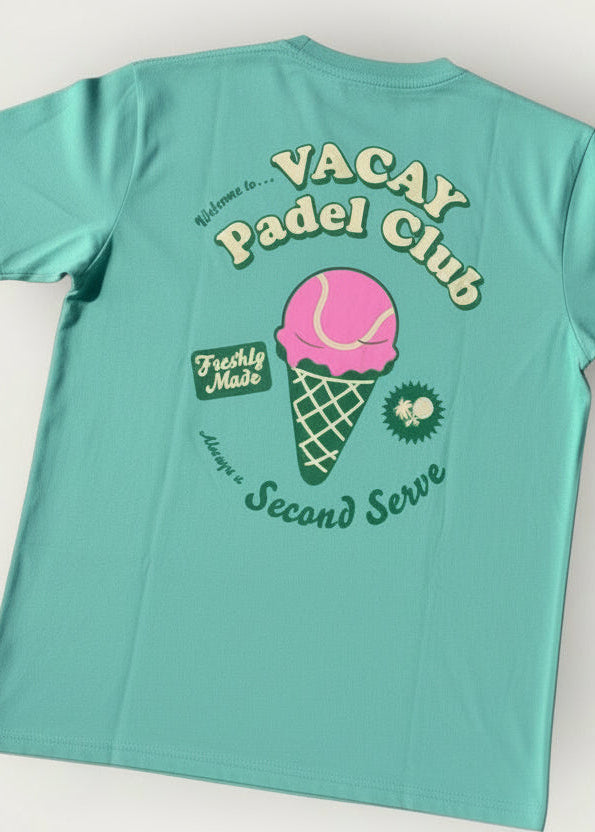 Second Serve Padel Unisex Tee - Mint