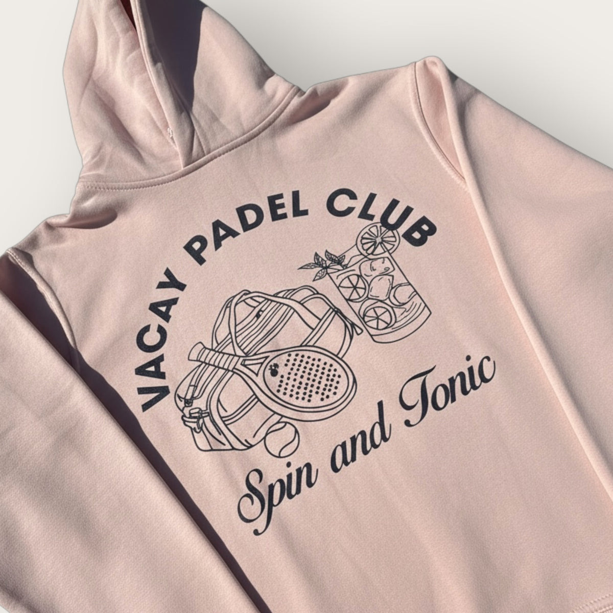 Spin & Tonic Padel Unisex Hoodie - Red Clay