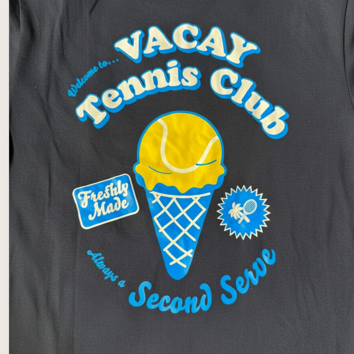 Ice Cream Tennis Tee Unisex - Black
