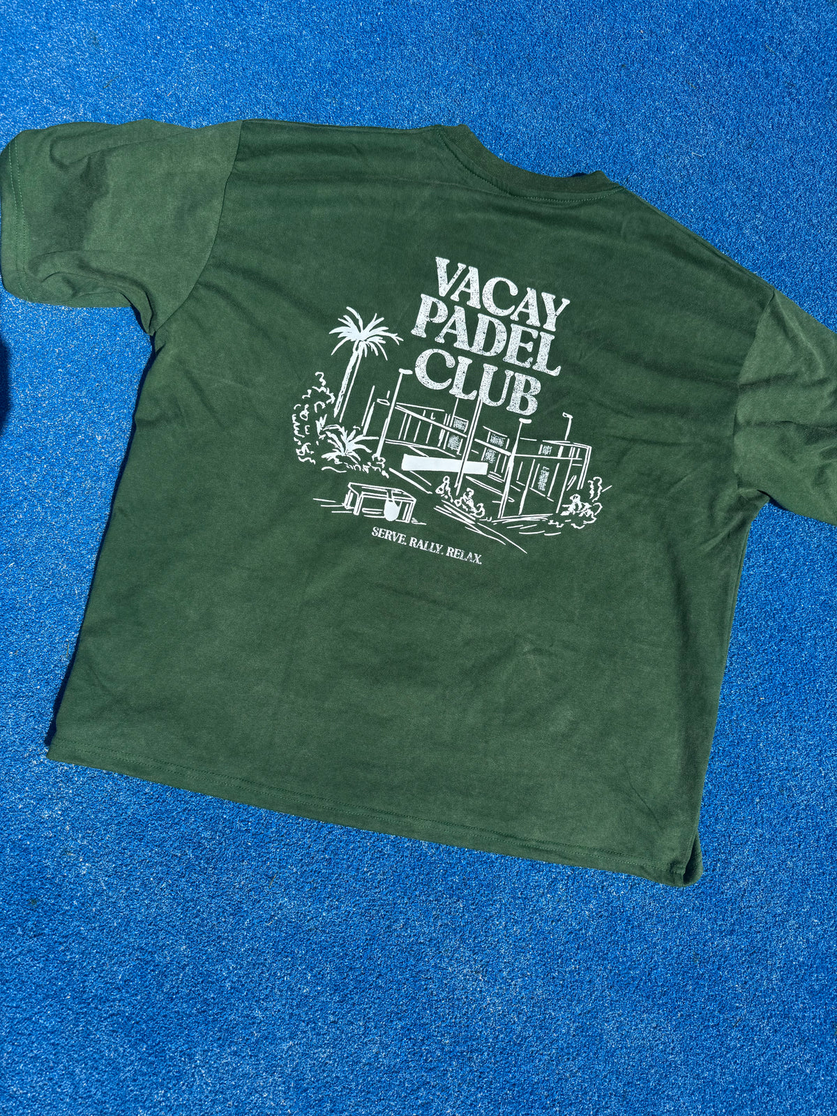 Vacay Padel Club Tshirt - Forest Green - Unisex