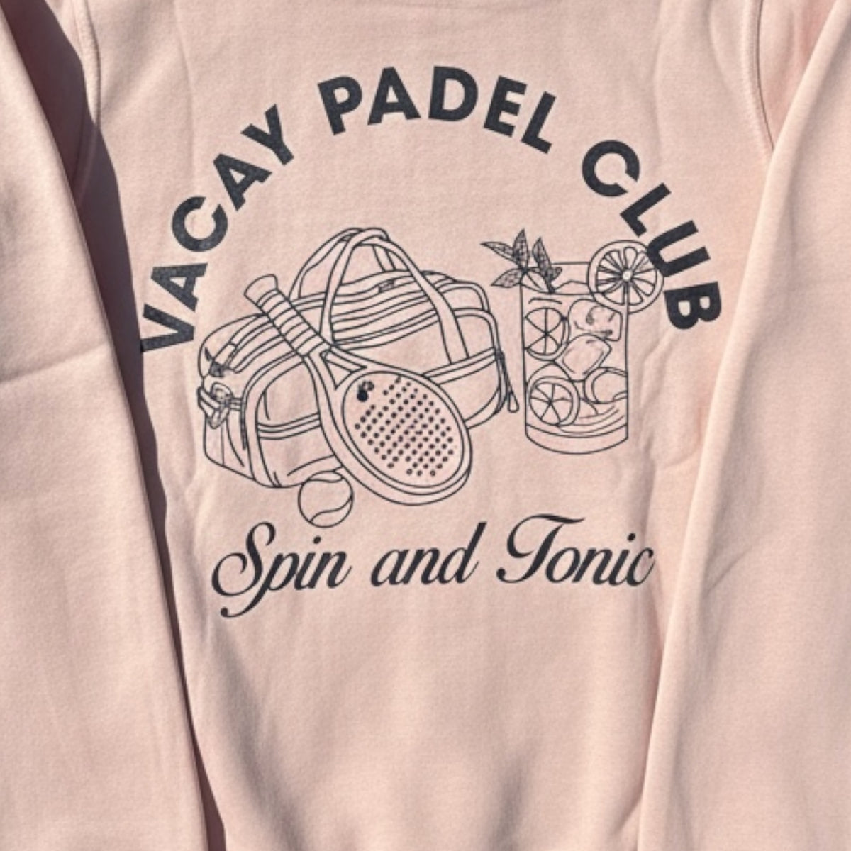 Spin & Tonic Padel Unisex Hoodie - Red Clay