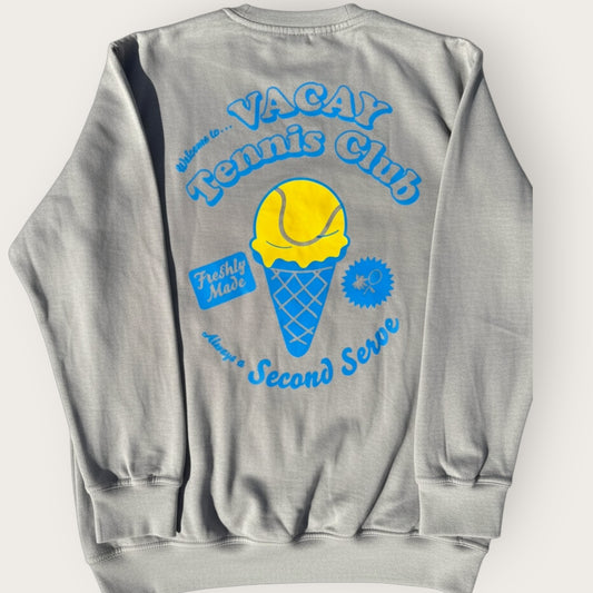 Ice Cream Long Sleeve Tennis Tee Unisex - Graphite *SALE*