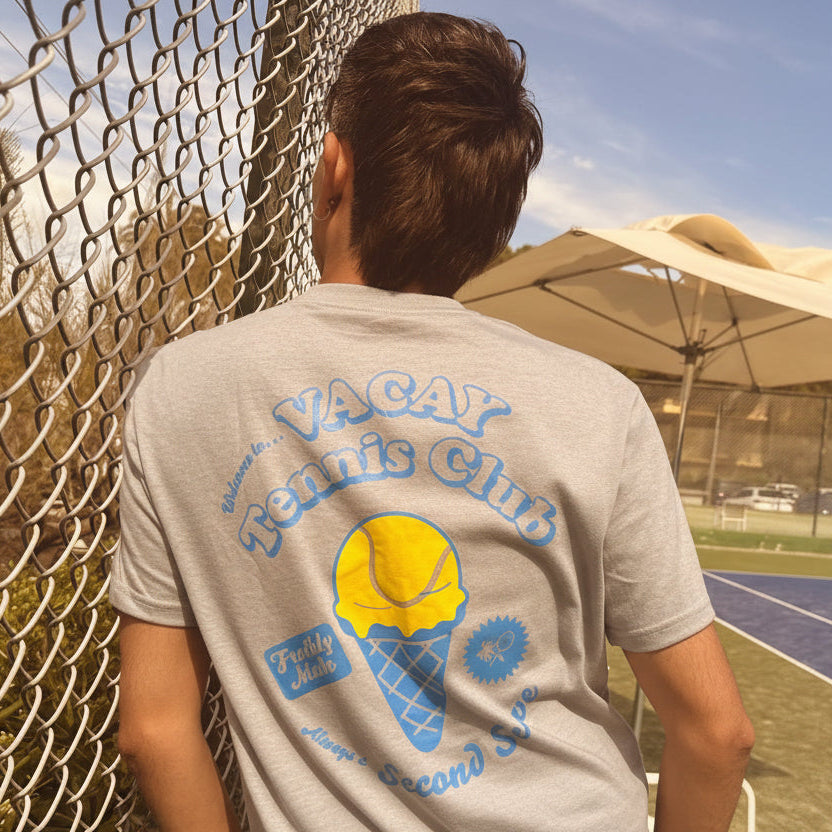Ice Cream Tennis Tee Unisex - Graphite *SALE*