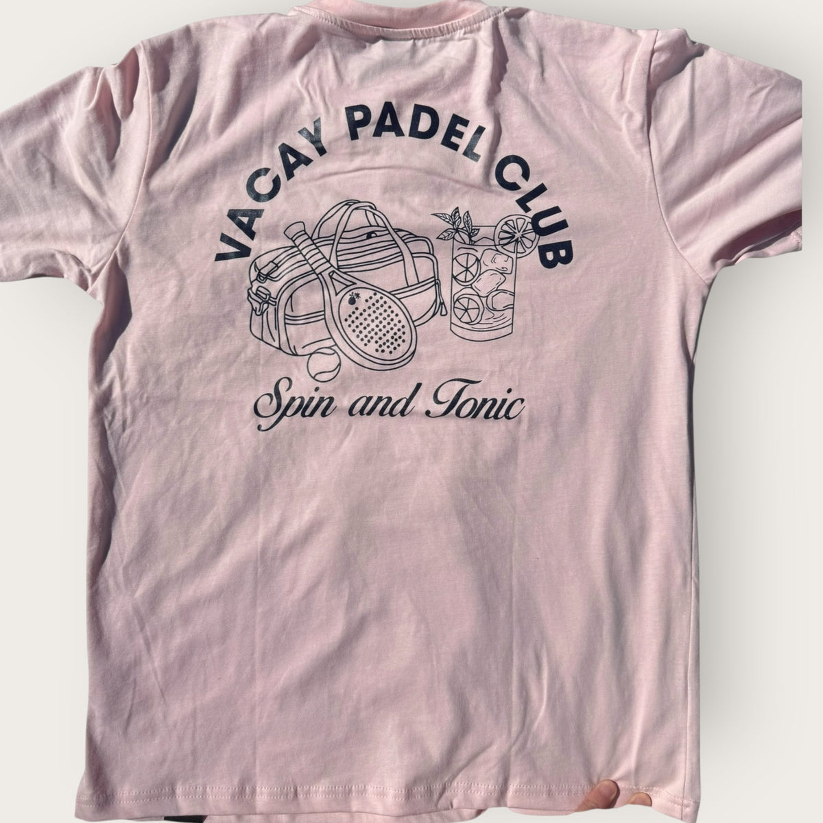 Spin & Tonic Padel Unisex Tee - Red Clay