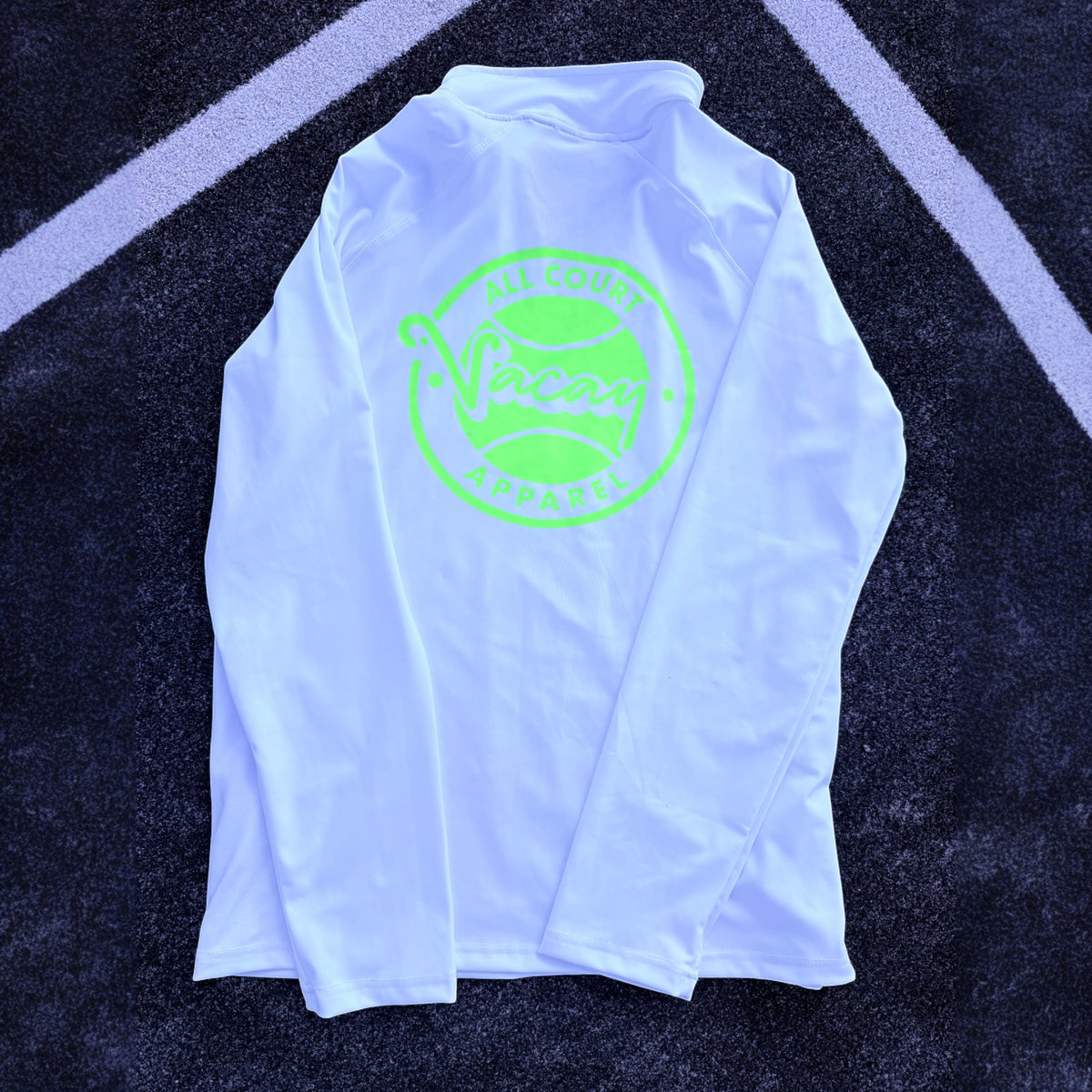 PERFORMANCE 1/4 ZIP ACE TOP - WHITE *SALE*