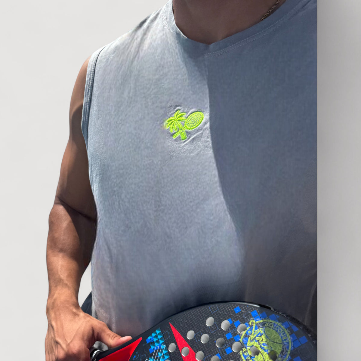 PERFORMANCE MEN'S TOP GUN TANK - STONE GREY *SALE*