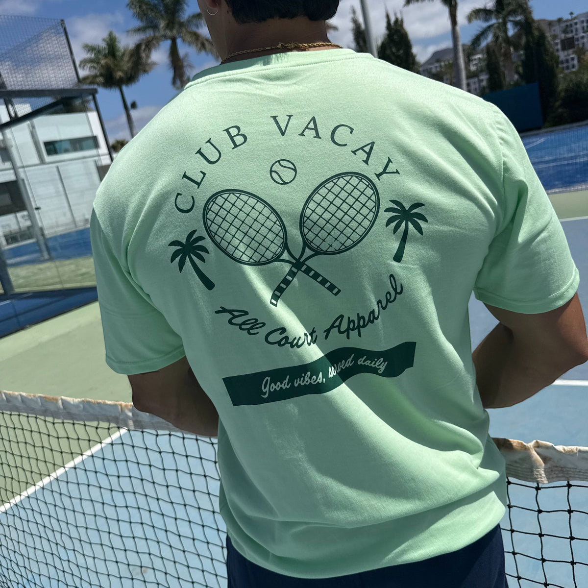 GOOD VIBES T-SHIRT - UNISEX - GREEN