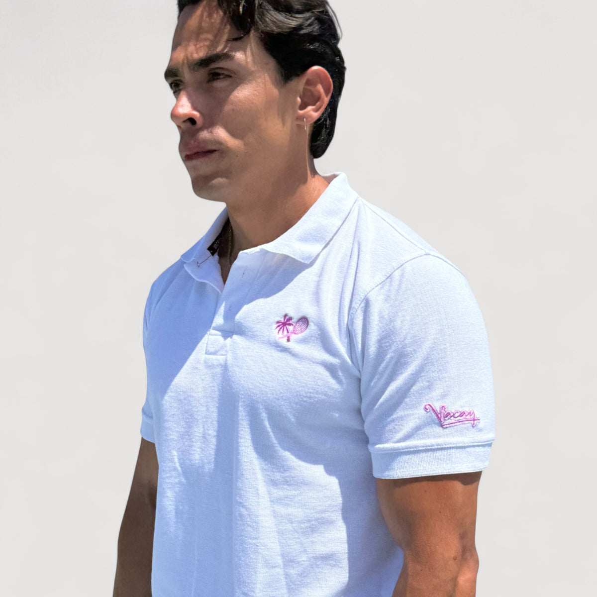 MIAMI MEN'S POLO SHIRT - WHITE *SALE*