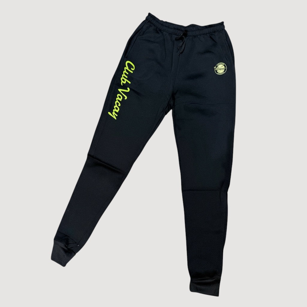Men's Club Vacay Joggers - Black / Lime *SALE*