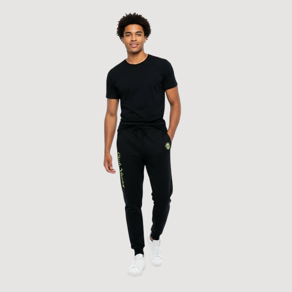 Men's Club Vacay Joggers - Black / Lime *SALE*