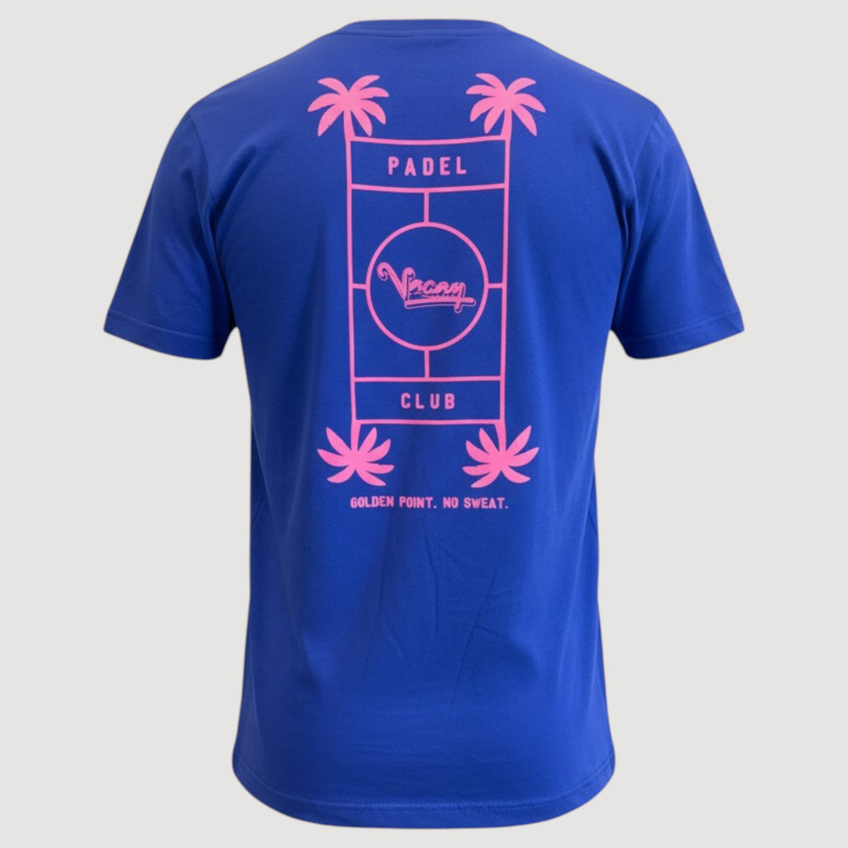 GOLDEN POINT PADEL T-SHIRT - UNISEX - COBALT BLUE