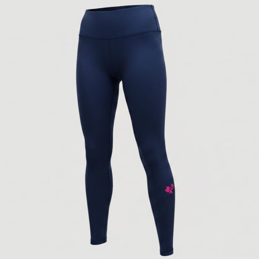 Women's High Rise Training Leggings 7/8 - Grey Blue / Violet
