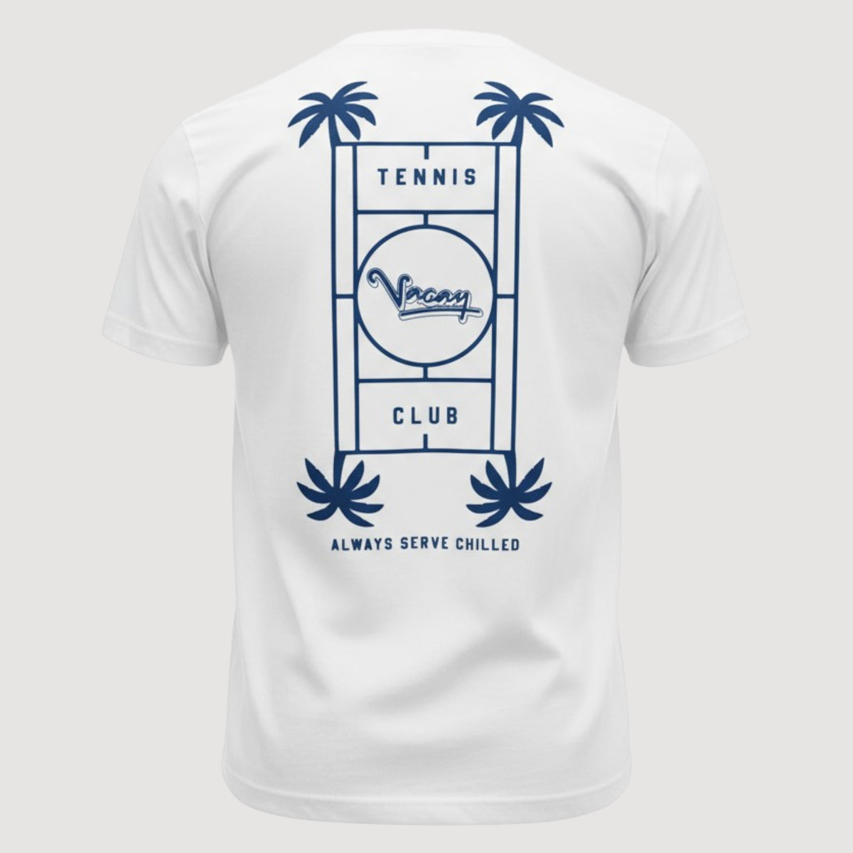 SERVE CHILLED TENNIS T-SHIRT - UNISEX - WHITE
