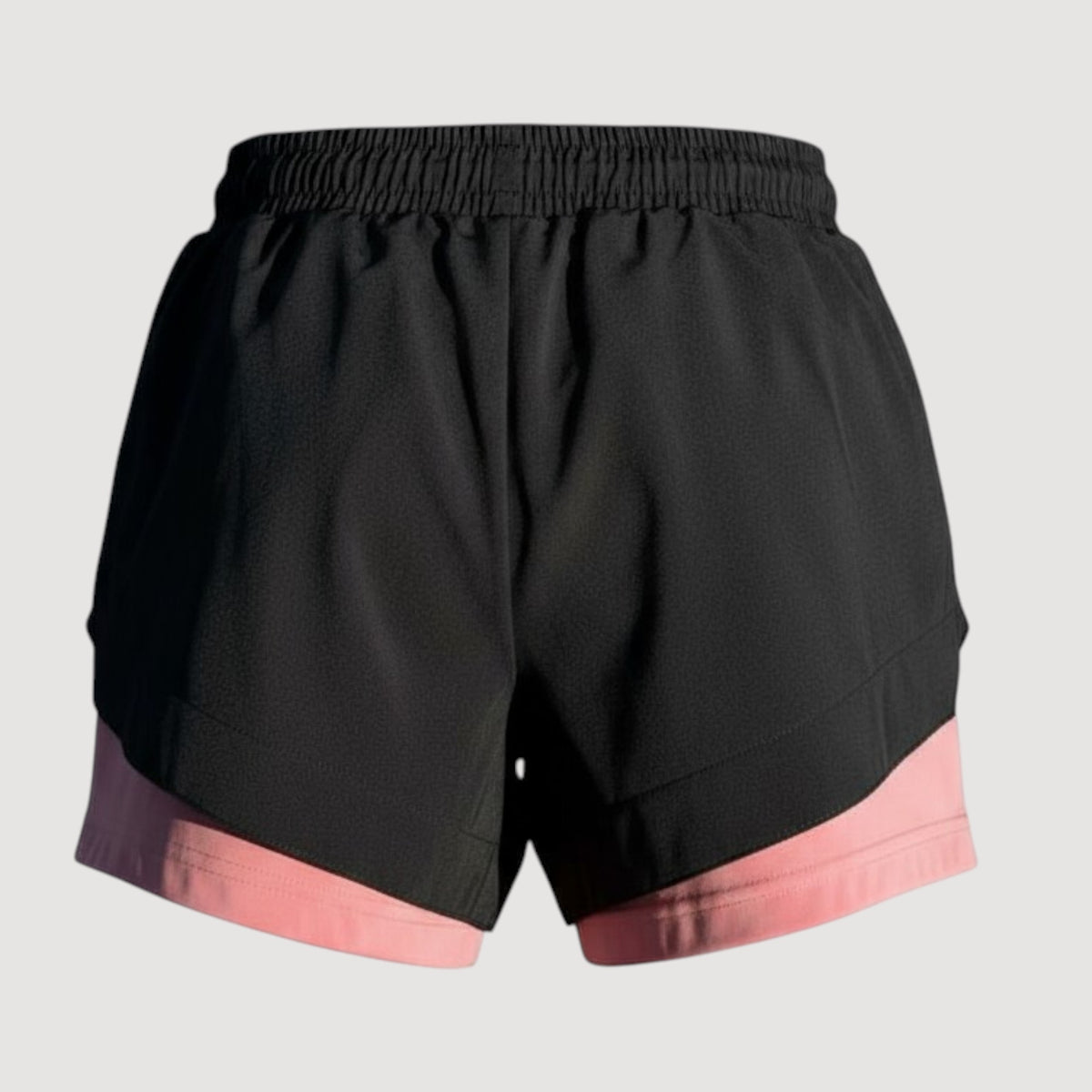 2 IN 1 PERFORMANCE WOMEN'S TEAM SHORTS - BLACK
