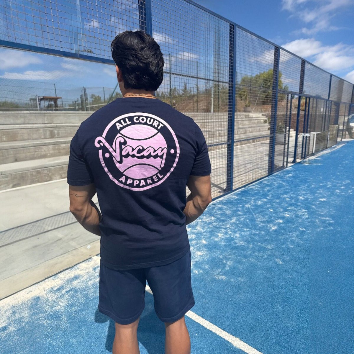 ADVANTAGE T-SHIRT - UNISEX - Navy/Violet *SALE*