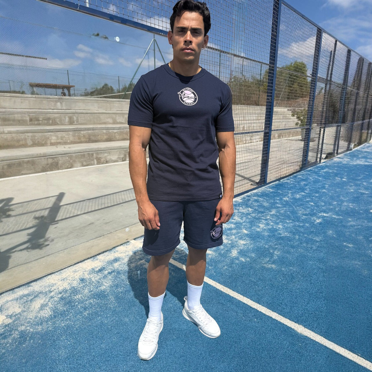 ADVANTAGE T-SHIRT - UNISEX - Navy/Violet *SALE*