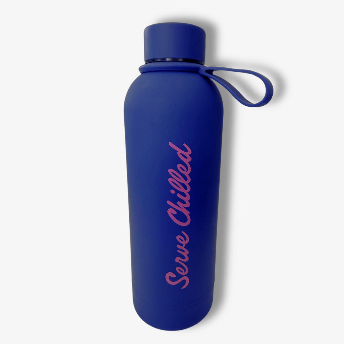 SERVE CHILLED WATER BOTTLE - NAVY/MAGENTA