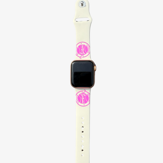 BALL LOGO WATCH STRAP 38/40MM - RICE WHITE *SALE*