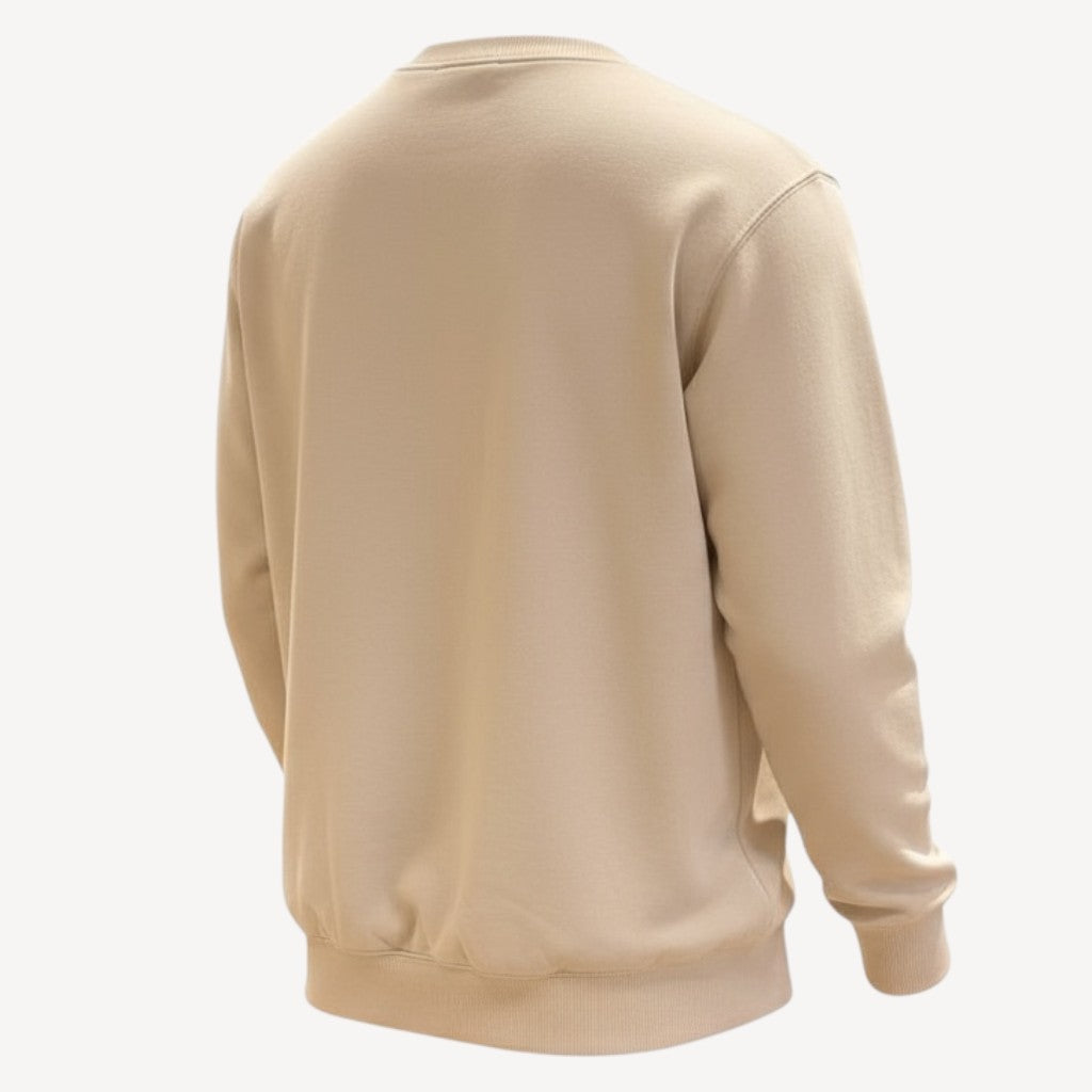 Tennis Club Crew Sweatshirt Unisex (Sand/Deep Green) *SALE*