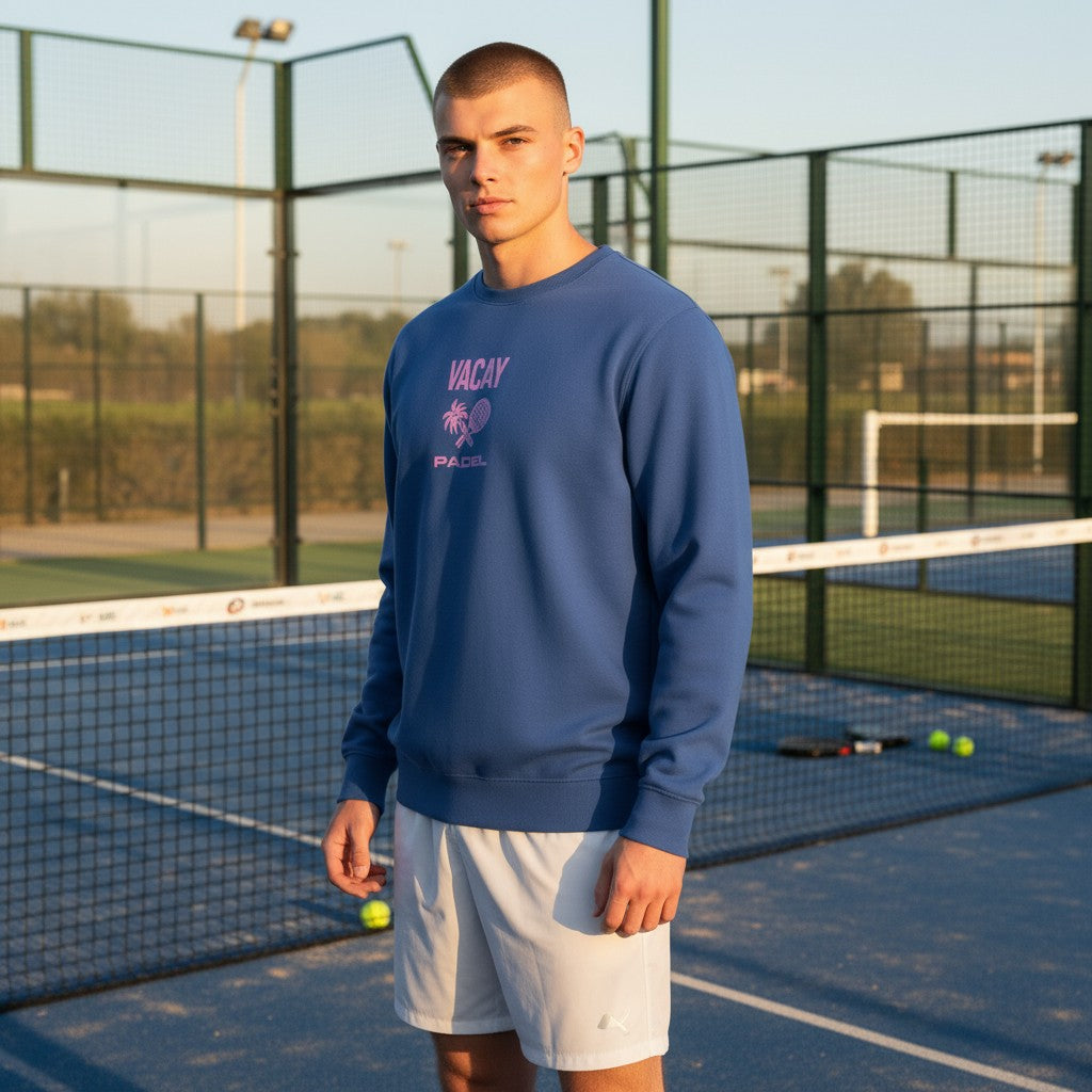 Padel Club Crew Sweatshirt - Slate Blue / Violet *SALE*